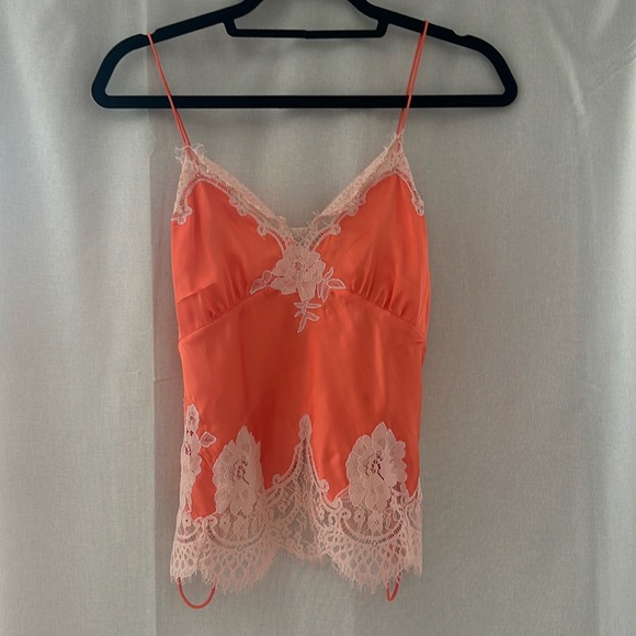 Coral lace trim tank alice and olivia - Picture 2 of 4